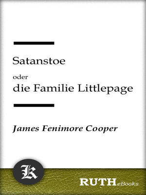 cover image of Satanstoe oder die Familie Littlepage
